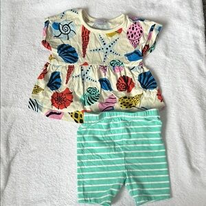 Hanna Andersson Sea Life Print Outfit